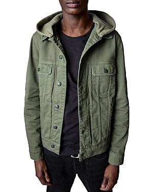 Zadig & Voltaire Hooded Denim Jacket