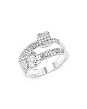 Bloomingdale's Diamond Mosaic Ring In 14k White Gold, 1.25 Ct. T.w. - 100% Exclusive