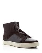 Vince Bond Leather And Suede High Top Sneakers