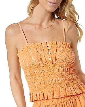 Joie Cameo Eyelet Smocked Top
