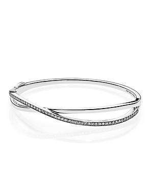 Pandora Bracelet - Sterling Silver & Cubic Zirconia Entwined, Moments Collection