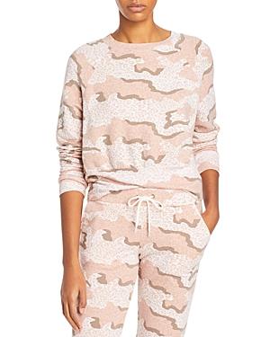 Monrow Leopard Print Raglan Sweatshirt