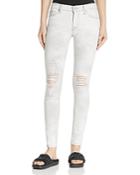 Hudson Nico Destructed Skinny Jeans In Powdered Stratus