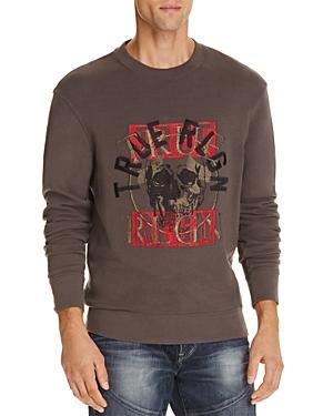 True Religion Layered Skull Embroidered Sweatshirt