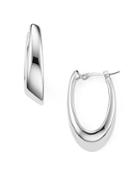 Sterling Silver Oval Hoop Earrings - 100% Exclusive