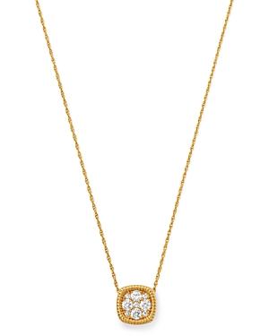 Bloomingdale's Cluster Diamond Pendant Necklace In 14k Yellow Gold, 0.50 Ct. T.w. - 100% Exclusive