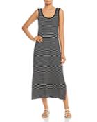 Calvin Klein Sleeveless Striped Maxi Dress