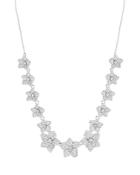 Kate Spade New York Pave Bloom Statement Necklace, 15.5
