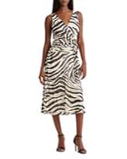 Lauren Ralph Lauren Zebra-print A-line Dress