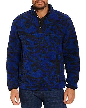 Robert Graham Quarter Snap Chunky Printed Sweater