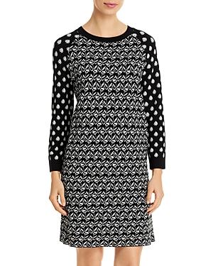 Weekend Max Mara Mixed Pattern Sweater Dress