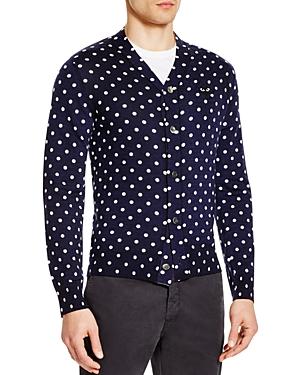 Cdg Play Polka Dot Cardigan