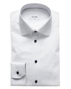 Eton Navy Button Slim Fit Dress Shirt