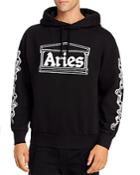 Aries Graphic Logo Hooded Sweatshirt