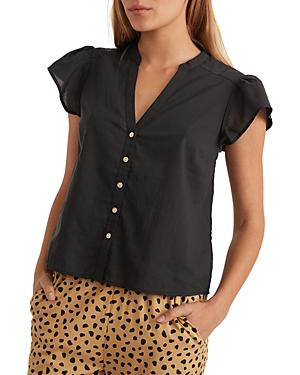 Marine Layer Femme Flutter Sleeve Top