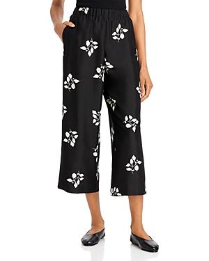 Lafayette 148 New York Cropped Wide Leg Pants