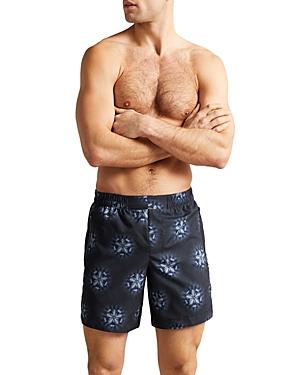 Ted Baker Strandd Circular Printed Swim Trunks