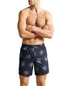 Ted Baker Strandd Circular Printed Swim Trunks