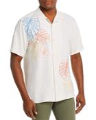 Tommy Bahama Sketched Tropics Silk Regular Fit Short-sleeve Shirt