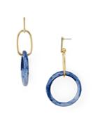 Aqua Lucite Drop Earrings - 100% Exclusive