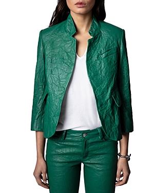 Zadig & Voltaire Textured Leather Jacket