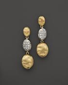 Marco Bicego Diamond Siviglia Earrings In 18k Yellow Gold