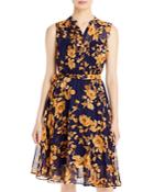 Nanette Lepore Floral Sleeveless Pintuck Dress (73% Off) Comparable Value $128
