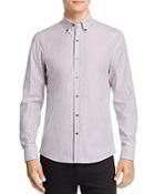 Michael Kors Striped Stretch Classic Fit Button-down Shirt