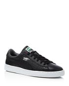 Puma Men's Basket Classic Textured Lace Up Sneakers