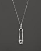Kc Designs Diamond Safety Pin Necklace, .05 Ct. T.w.