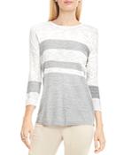 Two By Vince Camuto Drop Shoulder Stripe Top