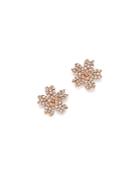 Bloomingdale's Diamond Flower Small Stud Earrings In 14k Rose Gold, 0.25 Ct. T.w. - 100% Exclusive
