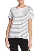 Michelle By Comune Cutout Striped Jersey Tee - 100% Exclusive