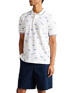 Ted Baker Narford Printed Polo Shirt