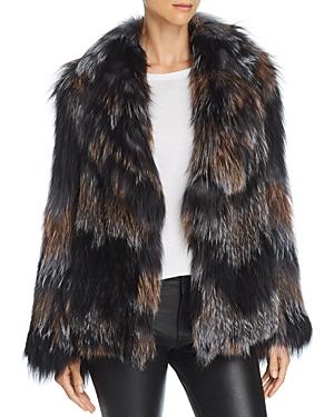 Peri Luxe Knitted Fox Fur Jacket