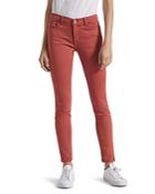 Current/elliott The Skinny Stiletto Jeans In Washed Berry