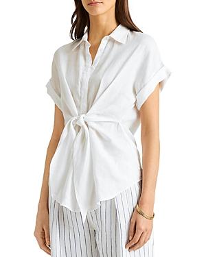 Lauren Ralph Lauren Linen Tie Front Shirt