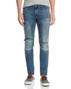 G-star Raw 5620 3-d Zip-knee Skinny Fit Jeans In Light Vintage Aged Ripped