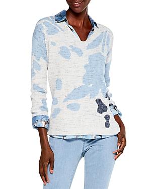 Nic+zoe Breezy Leaves Sweater