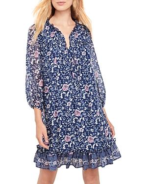 Vineyard Vines Tiered Floral Print Ruffled Dress