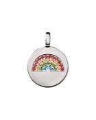 Charmbar Reversible Rainbow Charm In Sterling Silver Or 14k Gold-plated Sterling Silver