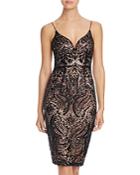 Bariano Sequin Lace Dress