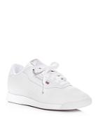 Reebok Women's Princess Leather Lace Up Sneakers