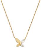 Kate Spade New York Social Butterfly Cubic Zirconia Butterfly Mini Pendant Necklace, 16-19