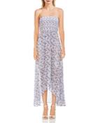 Vince Camuto Strapless Floral-print Maxi Dress