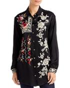 Johnny Was Roma Embroidered Shirt
