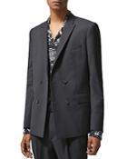 The Kooples Double Breasted Slim Fit Suit Jacket