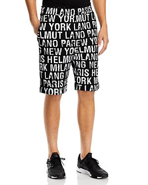 Helmut Lang City Text Shorts