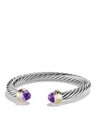 David Yurman Cable Classics Bracelet With Amethyst And 14k Yellow Gold