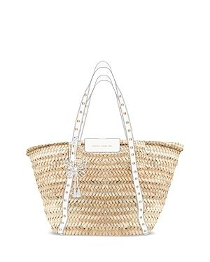 Sophia Webster Taya Raffia Stud Tote